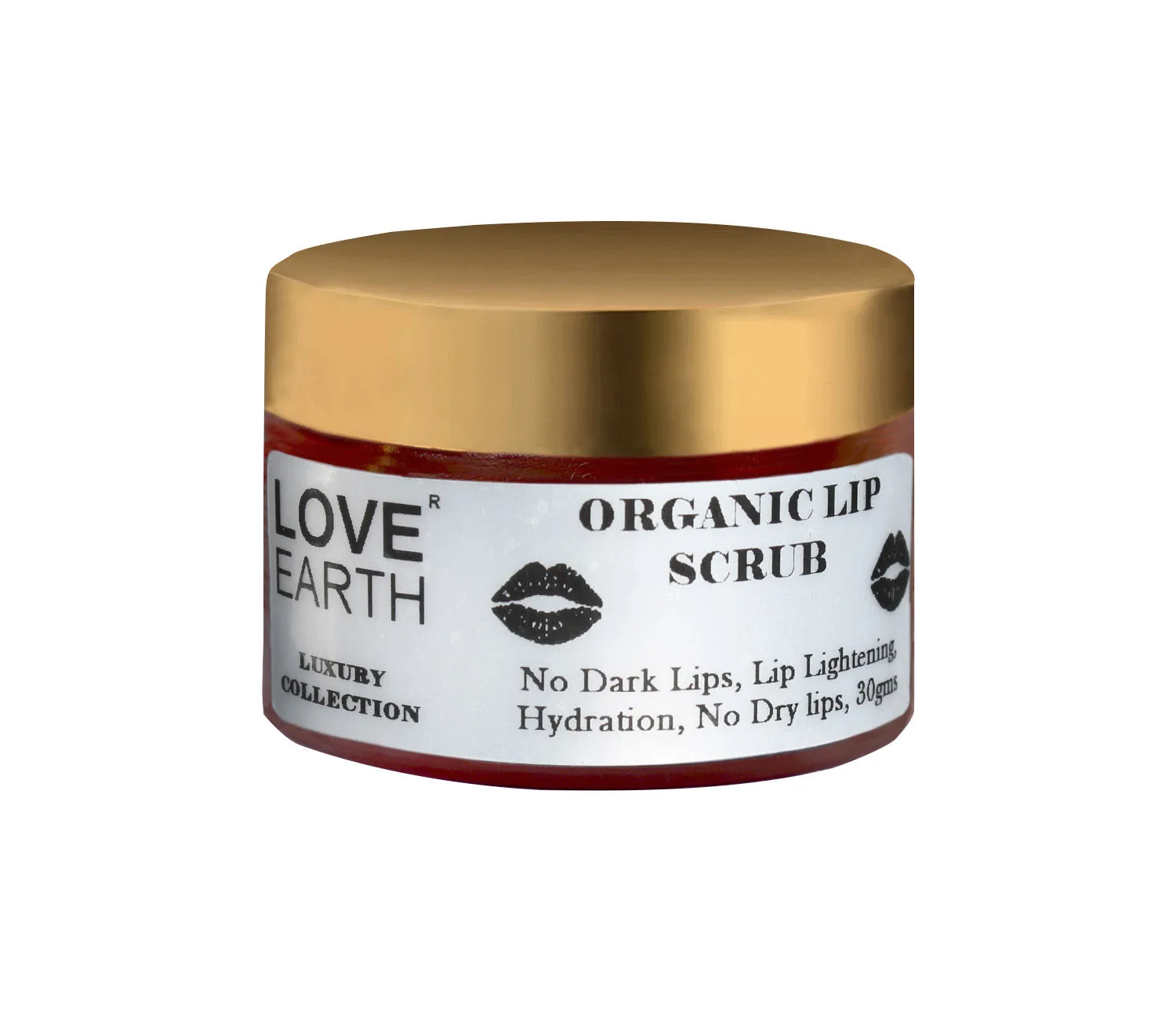 Love Earth Organic Lip Scrub with Shea Butter and Vitamin-E for Lip Hydration and Repair