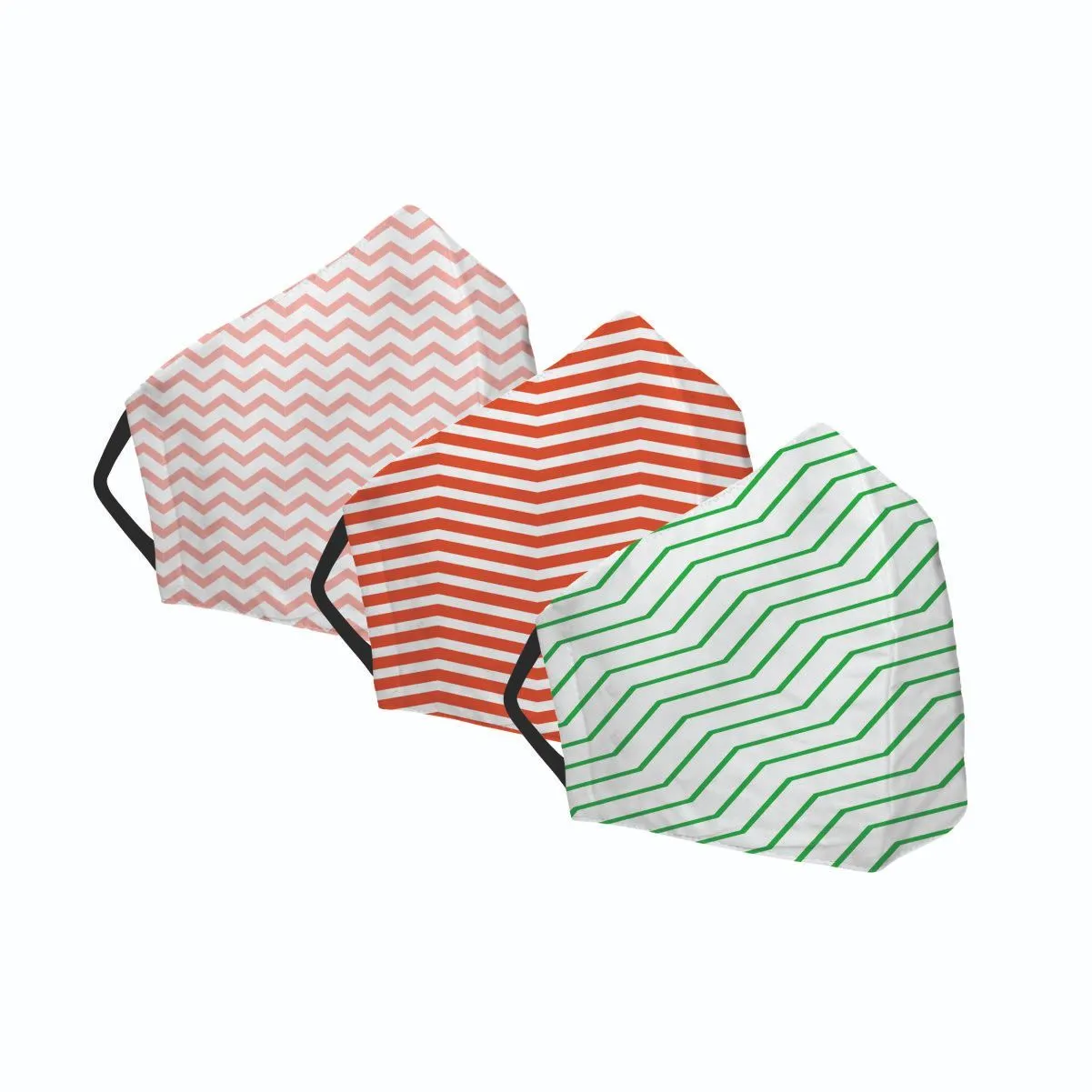 Crazy Corner Two Layer Printed Cotton Masks - Pack of 3