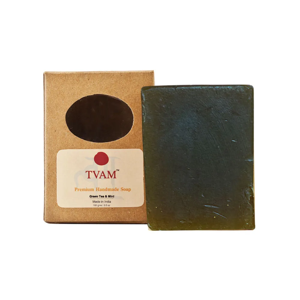 TVAM Green Tea & Mint Handmade Soap