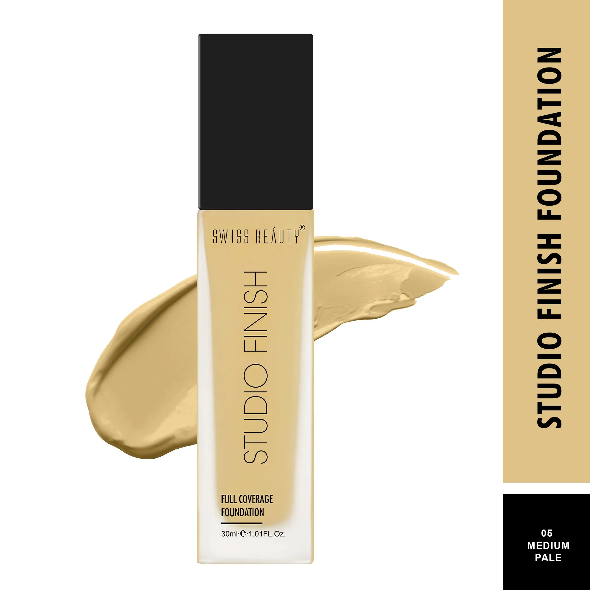 Swiss Beauty Studio Finish Full Coverage Foundation - Medium Pale