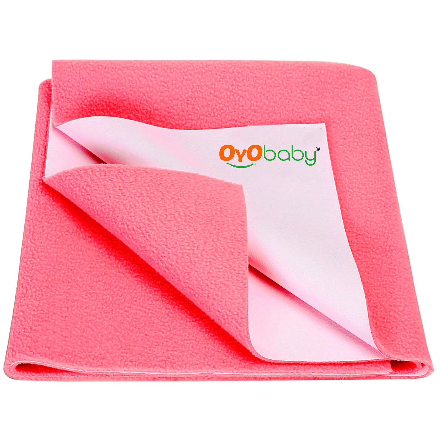 OYO Baby Waterproof Bed Protector Baby Dry Sheet, Medium, Salmon Rose (70 cm x 100 cm)