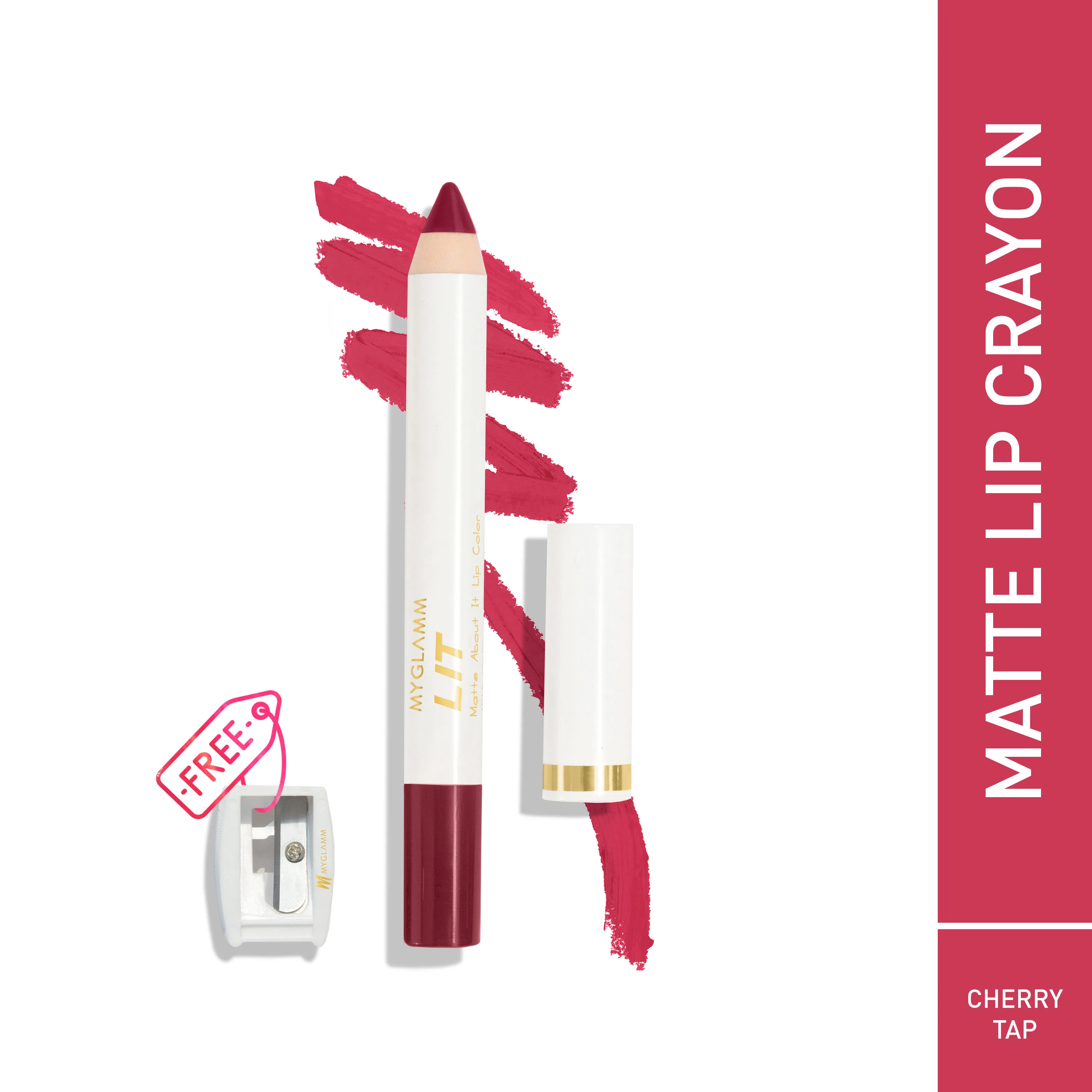 MyGlamm Lit Matte About It Lip Color - Cherry Tap