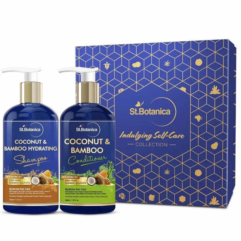 St.Botanica Coconut & Bamboo Hair Strengthening Shampoo & Conditioner