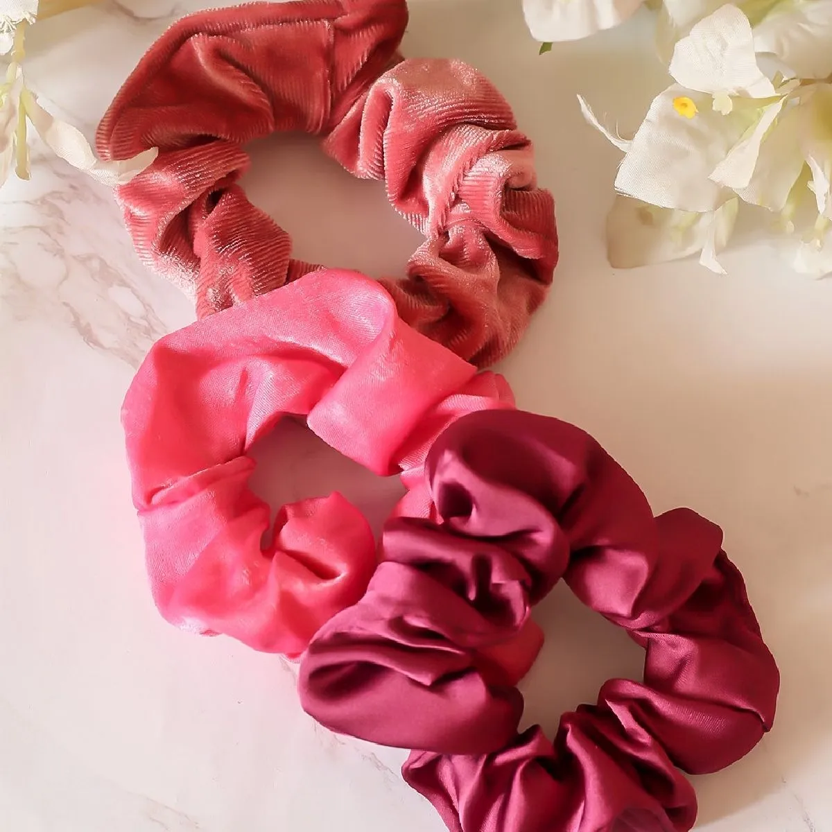 Bellofox Shades Of Pink Scrunchies