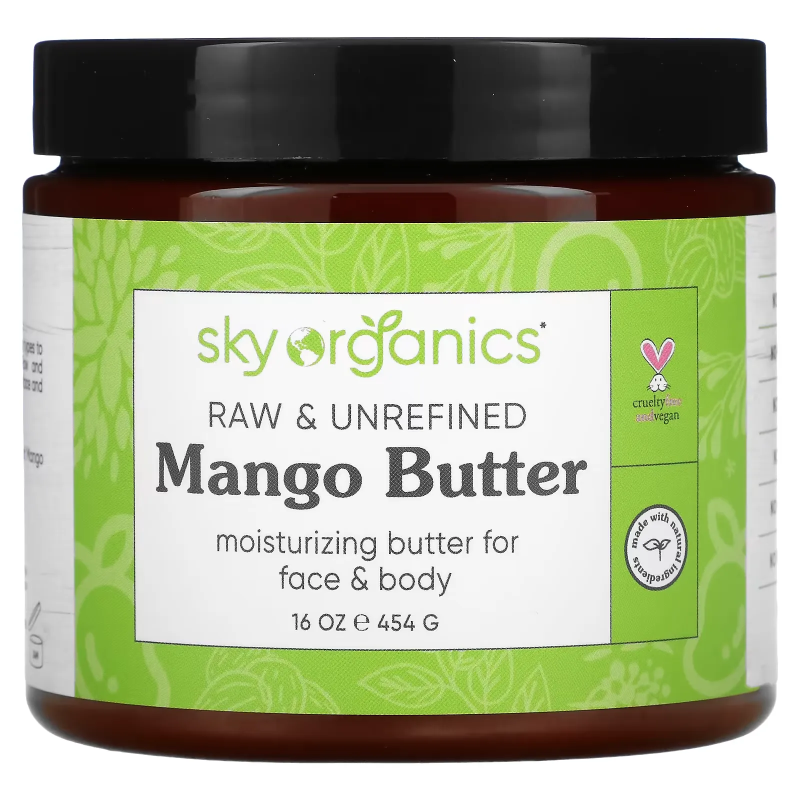 Mango Butter, Raw & Unrefined, 16 oz (454 g)