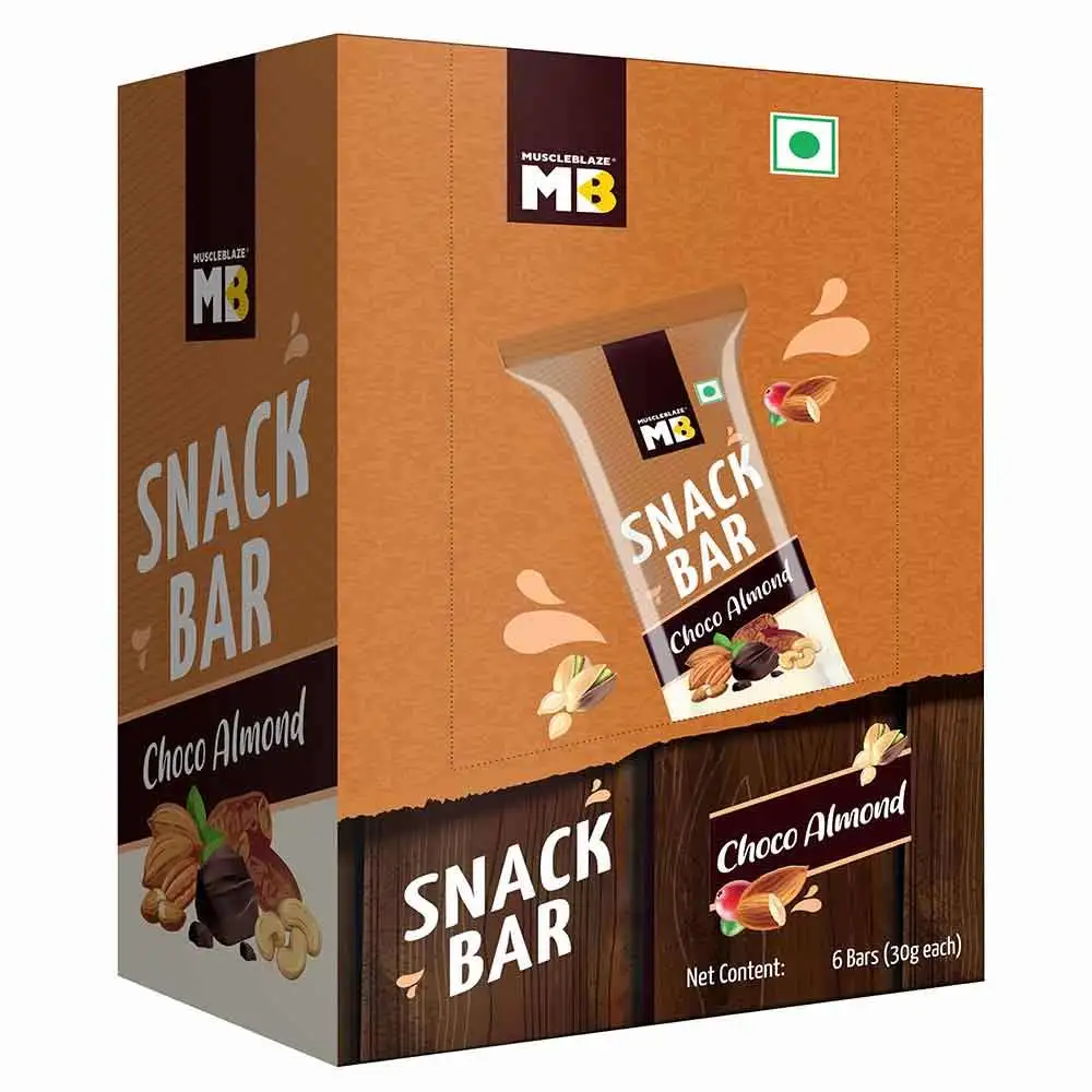 MuscleBlaze Snack Bar OP,  6 Piece(s)/Pack  Choco Almond