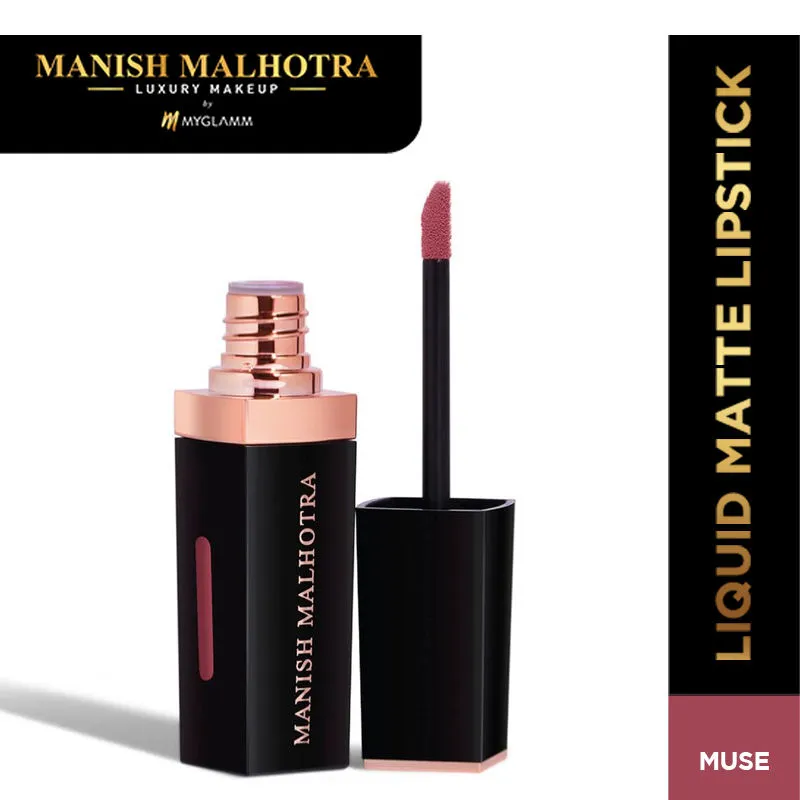 MyGlamm Manish Malhotra Beauty Liquid Matte Lipstick - Muse