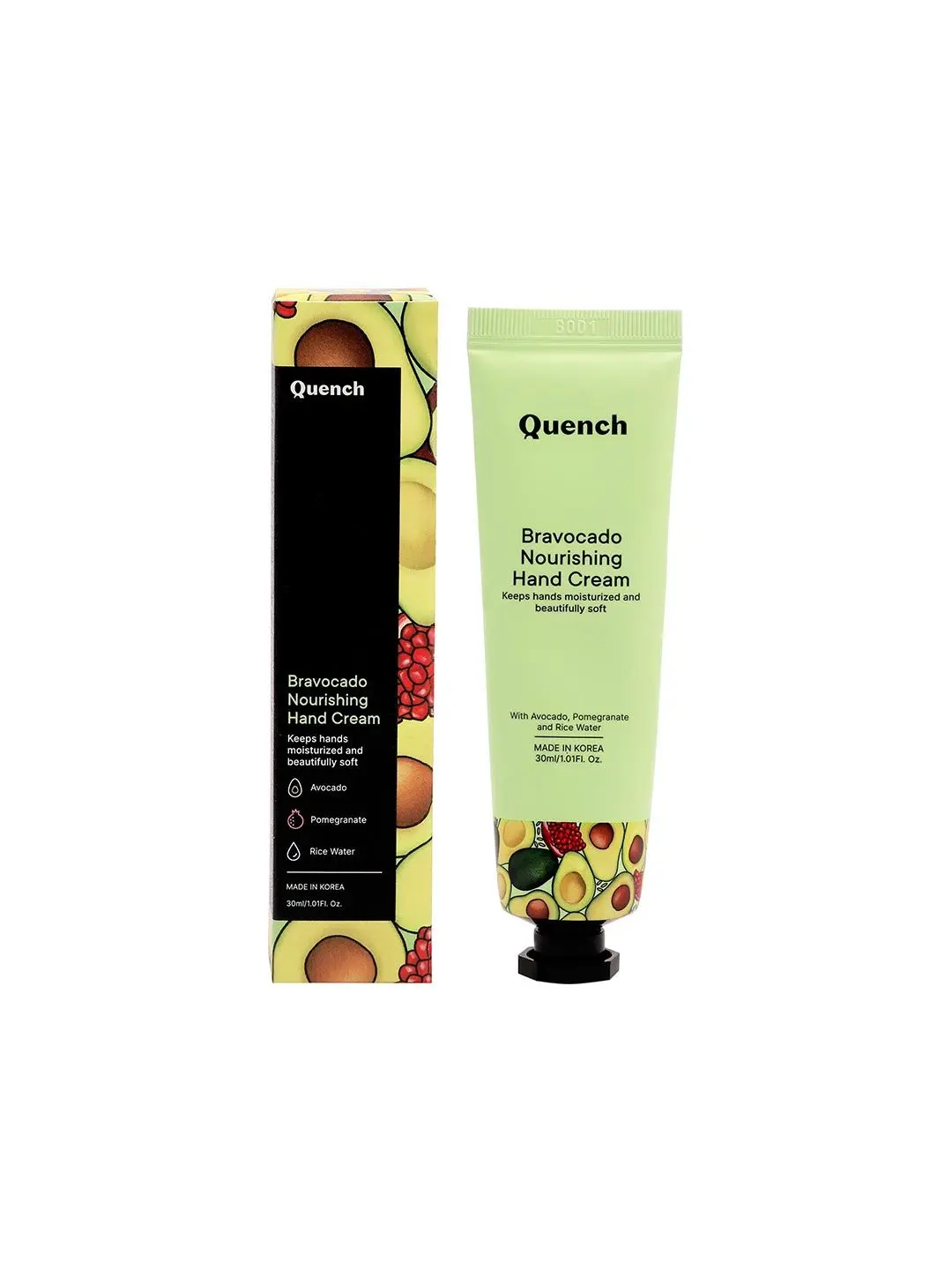 Quench Botanics Bravocado Nourishing Hand Cream | Korean Skin care (30 ml)