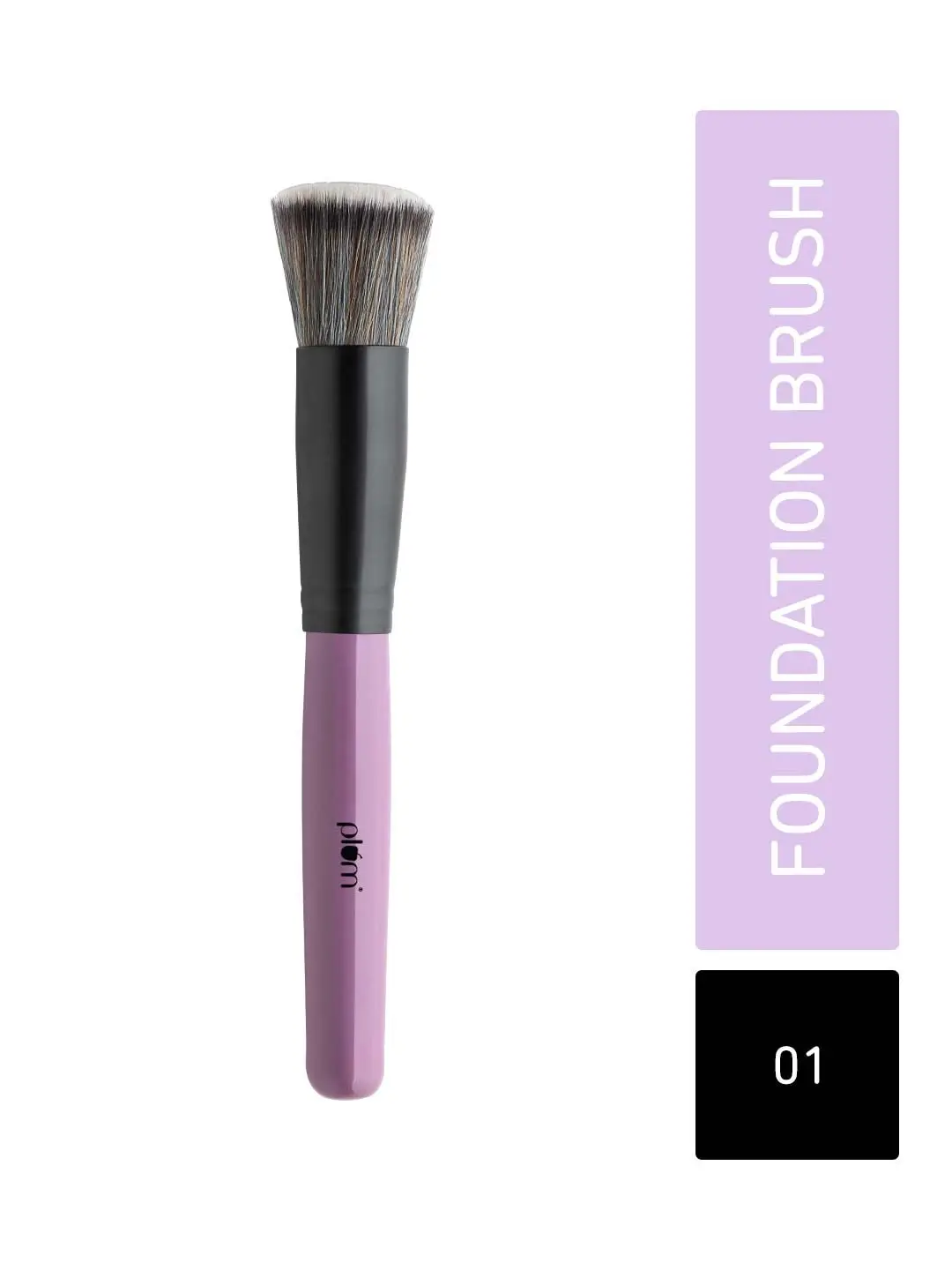 Plum Soft Blend Foundation Brush | Ultra-soft Bristles | Flawless Application | Easy Pick-up | 01