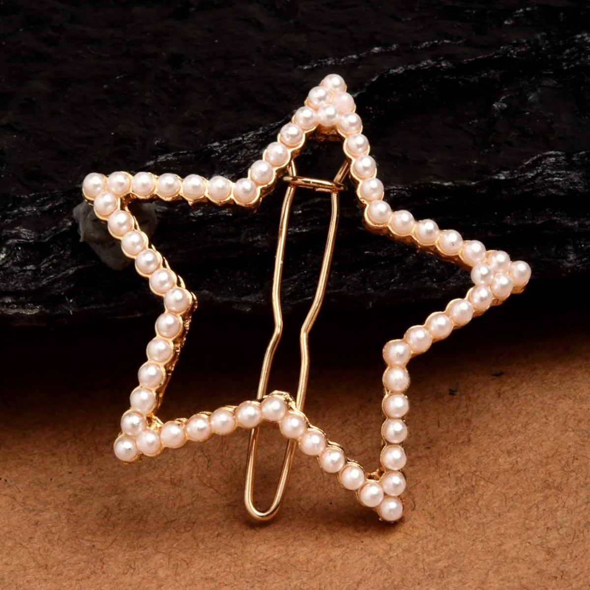 Ferosh Pearl Star Hairpin