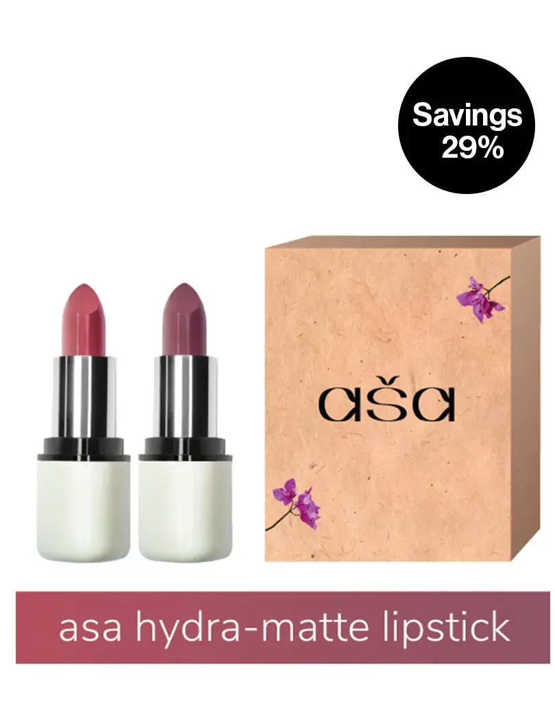 asa Sugar & Spice Mini Lipstick combo (Pretty Petunia M17 & Alive Autumn M21)