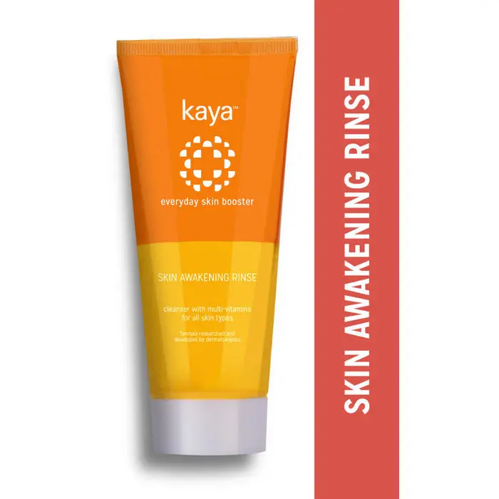 Kaya Clinic Skin Awakening Rinse, With Niacinamide, Vitamin C, A & E daily use face wash, all skin types 100 ml