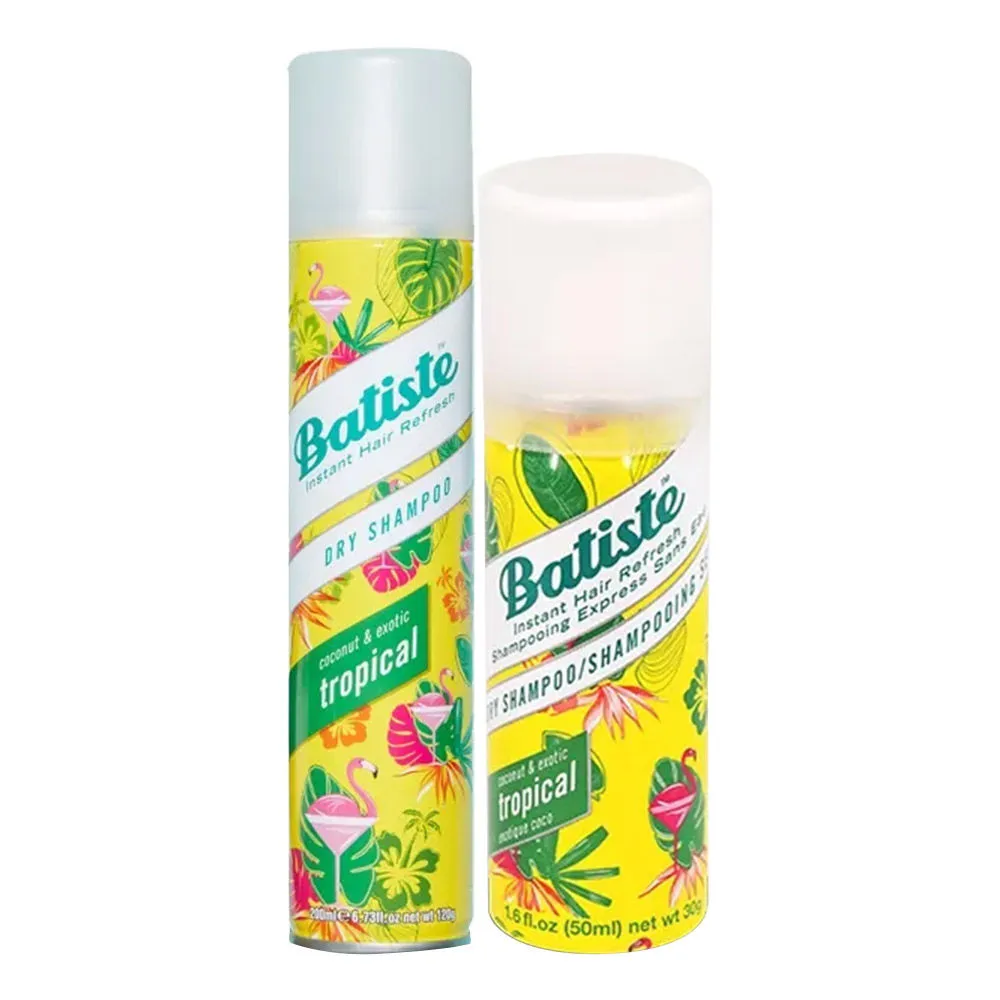 Batiste Dry Shampoo Instant Hair Refresh Coconut & Exotic Tropical + Mini