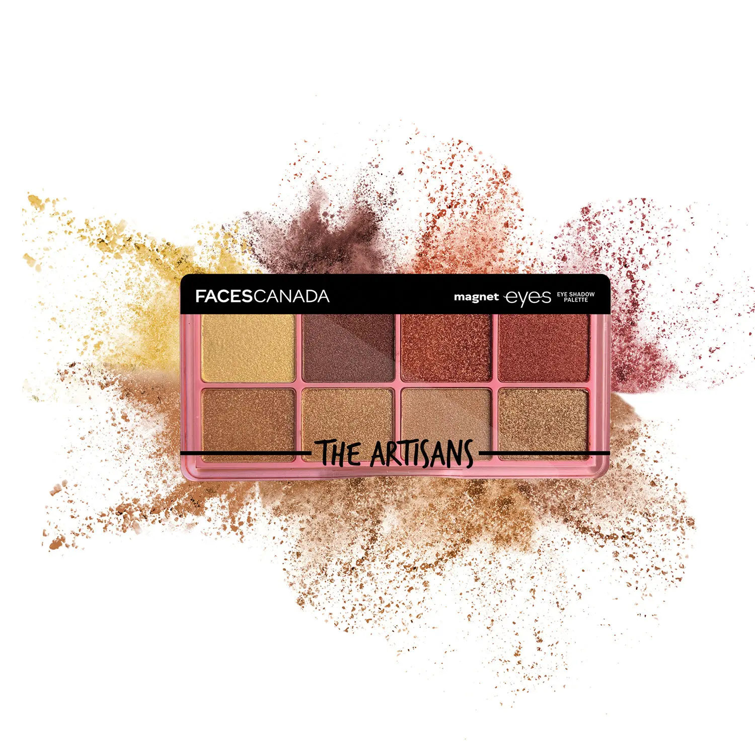 FACES CANADA Magneteyes Eye Shadow Palette The Artisans 6.4g I Intensely Pigmented I Buttery Soft I Lightweight I Smooth I Blends Effortlessly I Versatile I Alcohol-free I Paraben-free