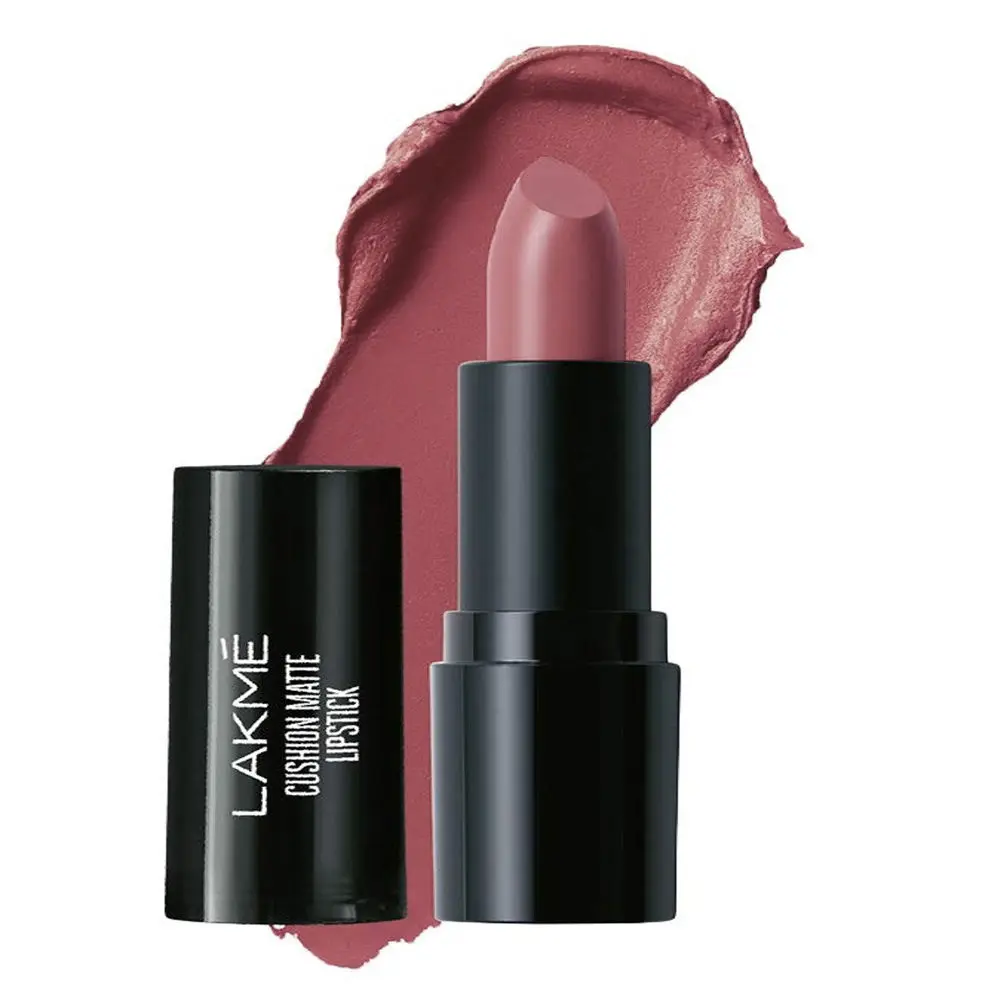 Lakme Cushion Matte Lipstick, Pink Caramel, 4.5g