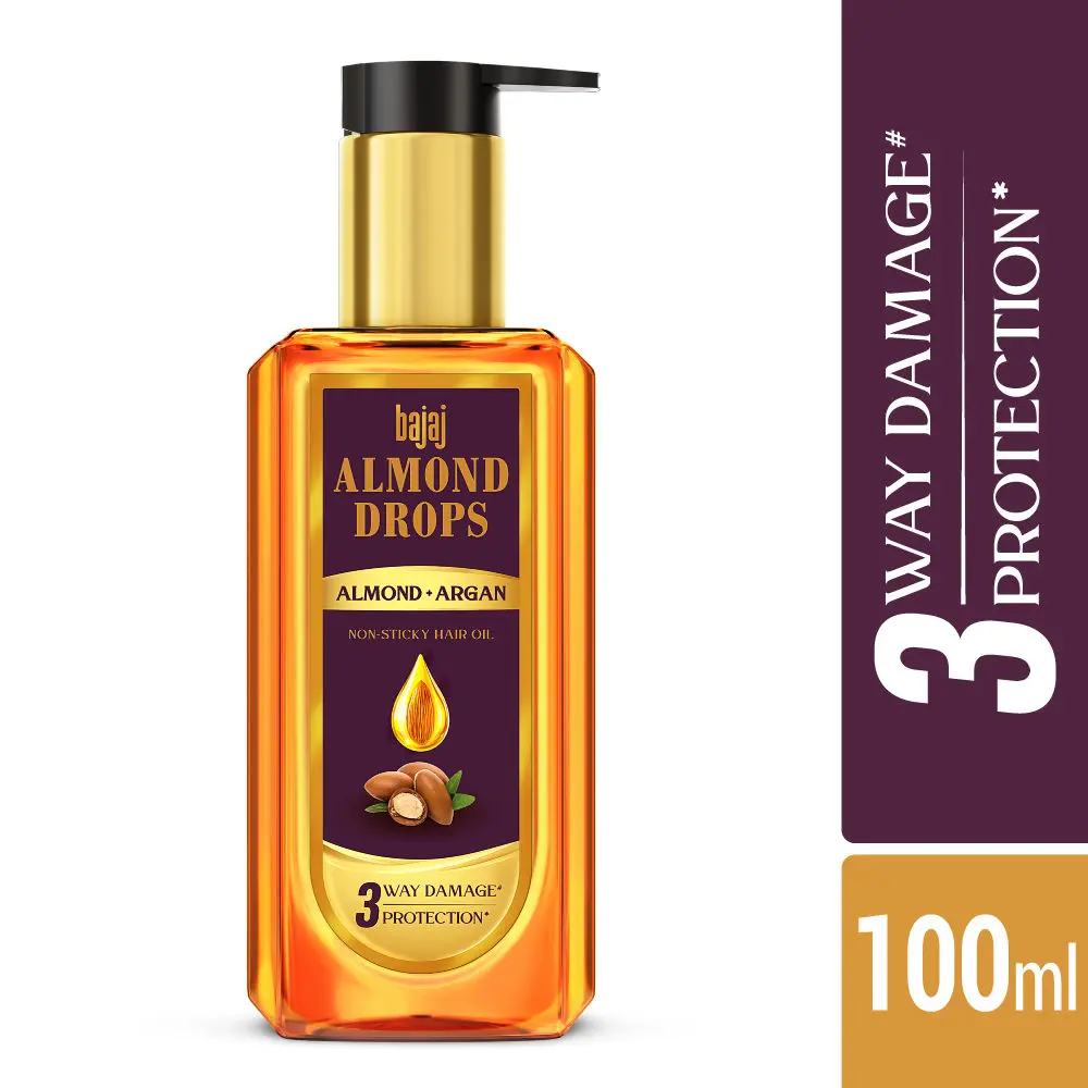 Bajaj Almond Drops Almond Drops Hair Oil with Argan 100ml