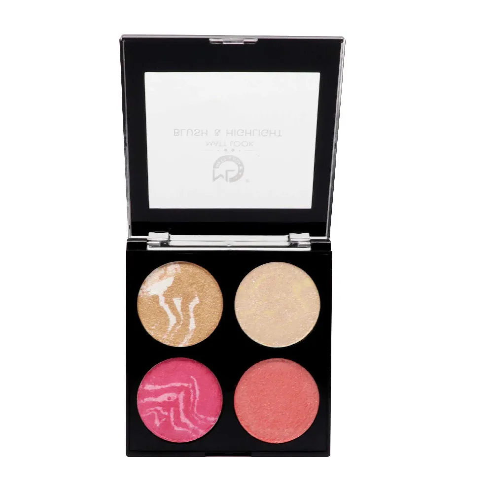 Matt look Make-up Series Baked Blush & Highlight Palette - 2