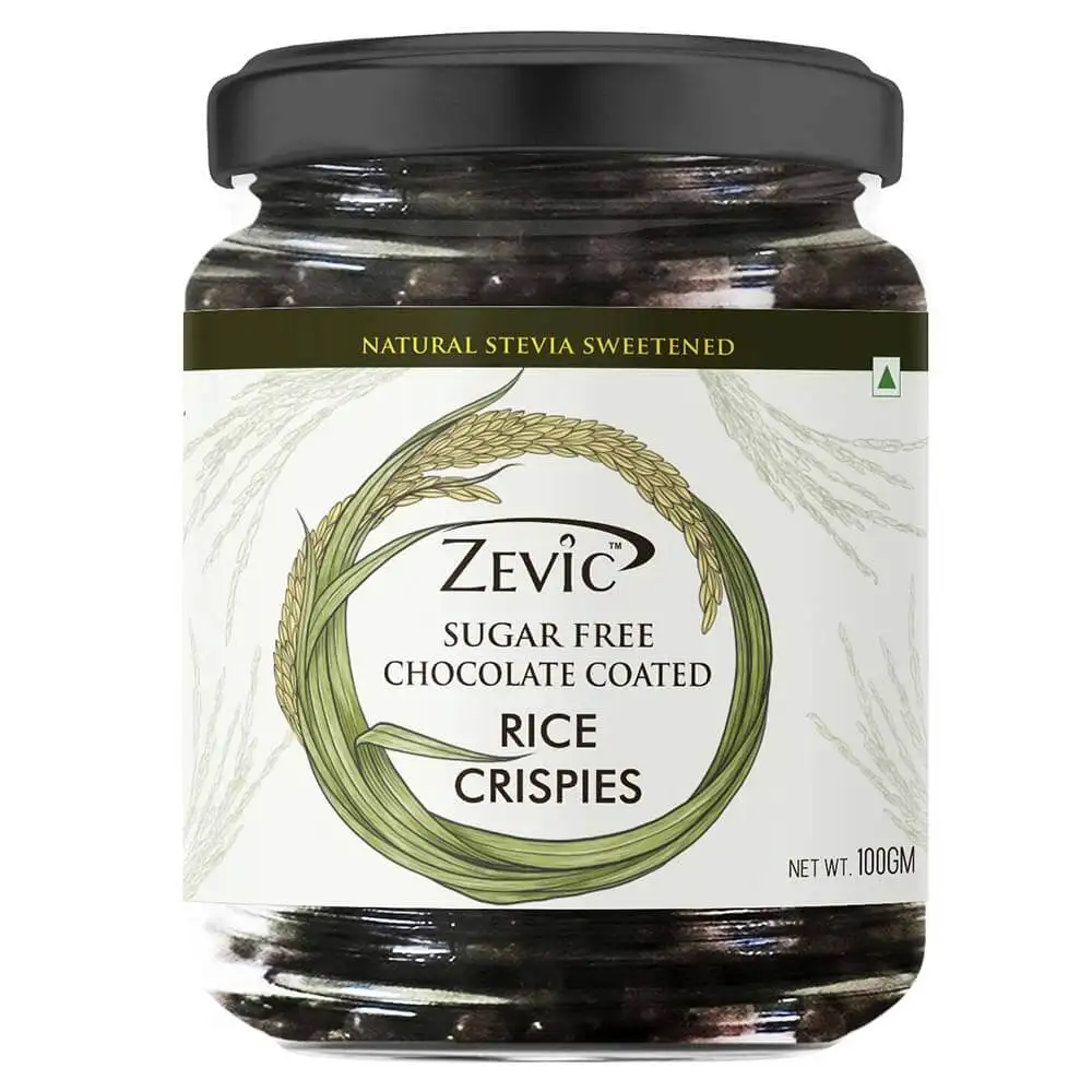 Zevic Sugar Free Chocolate Coated,  Rice Crispies  100 g