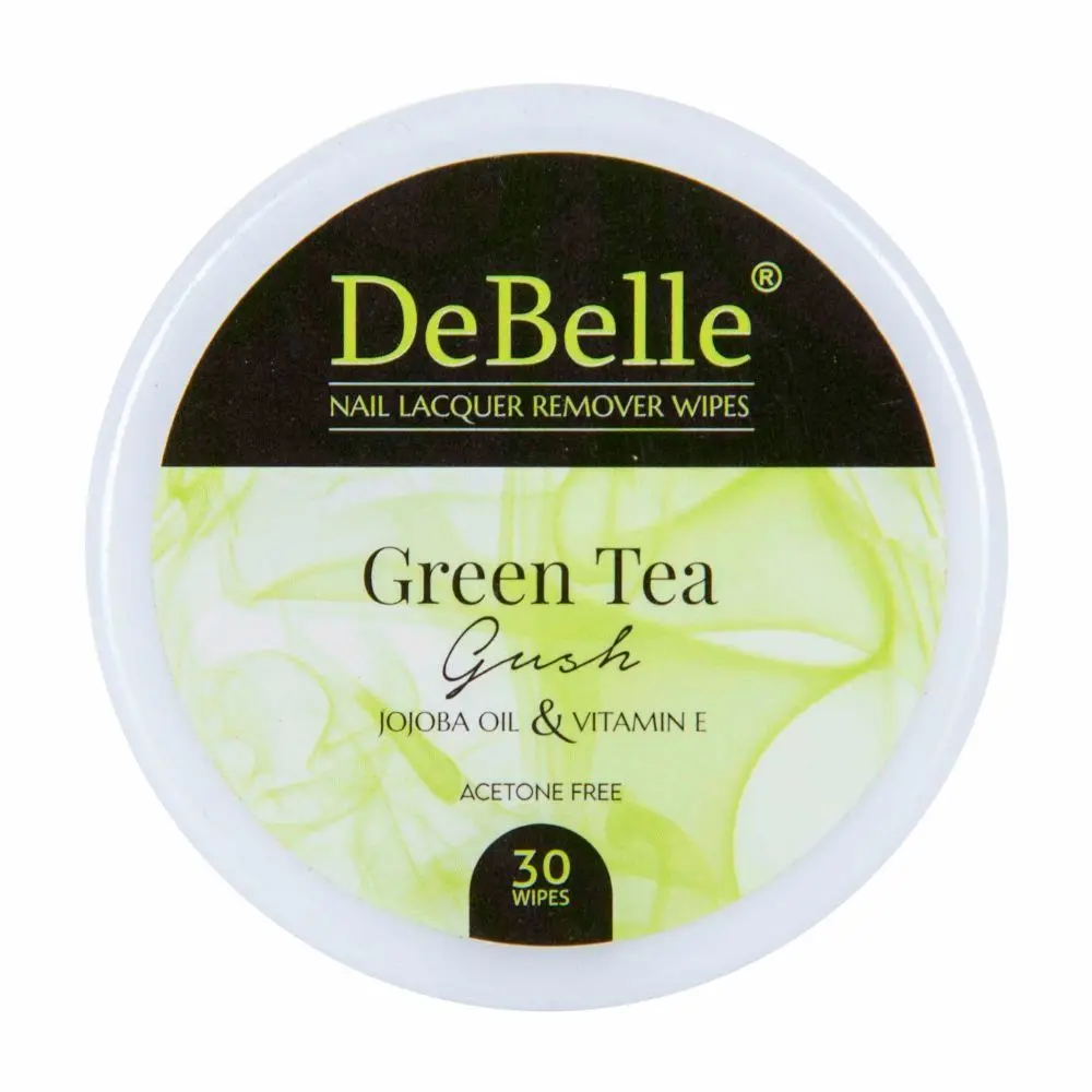 DeBelle Nail Lacquer Remover Wipes - Green Tea Gush