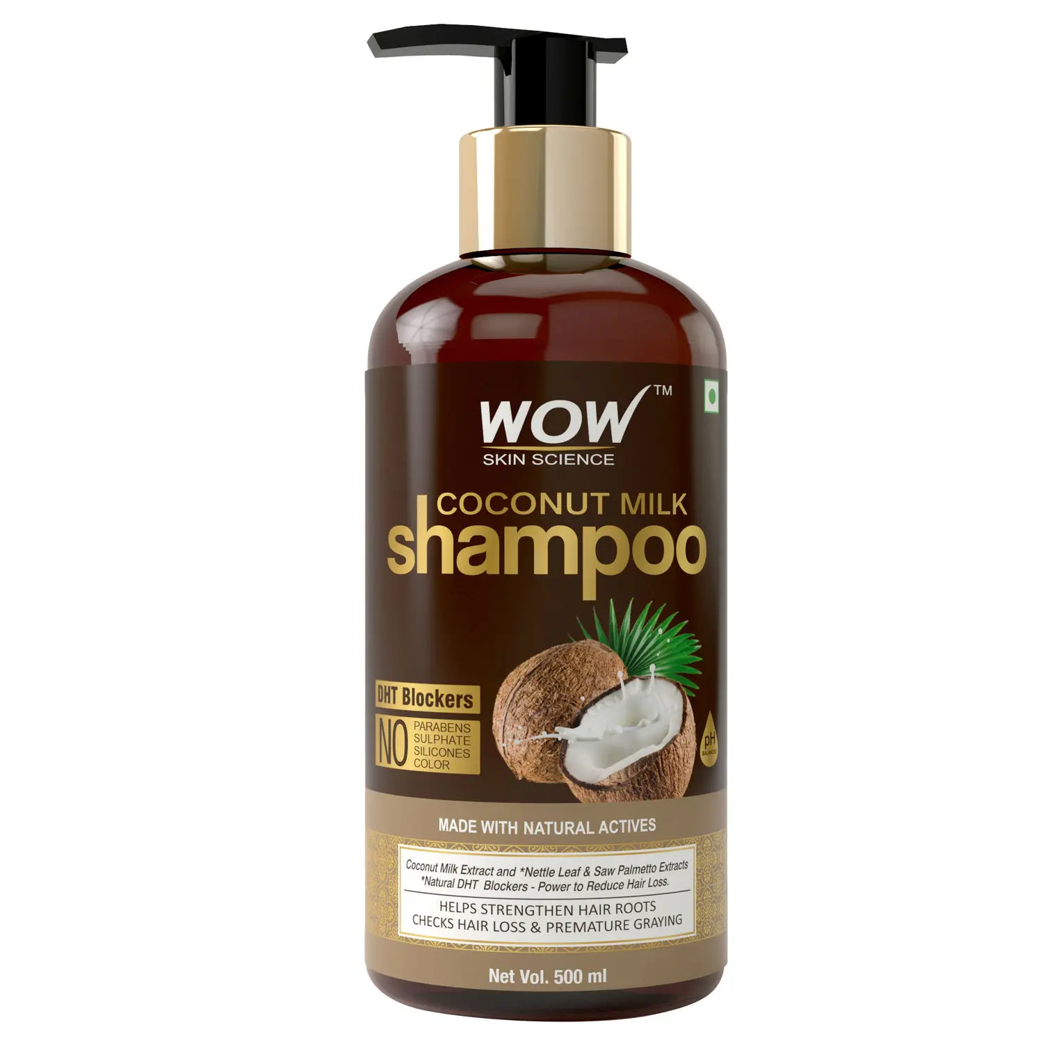 WOW Skin Science Coconut Milk Shampoo (500 ml)