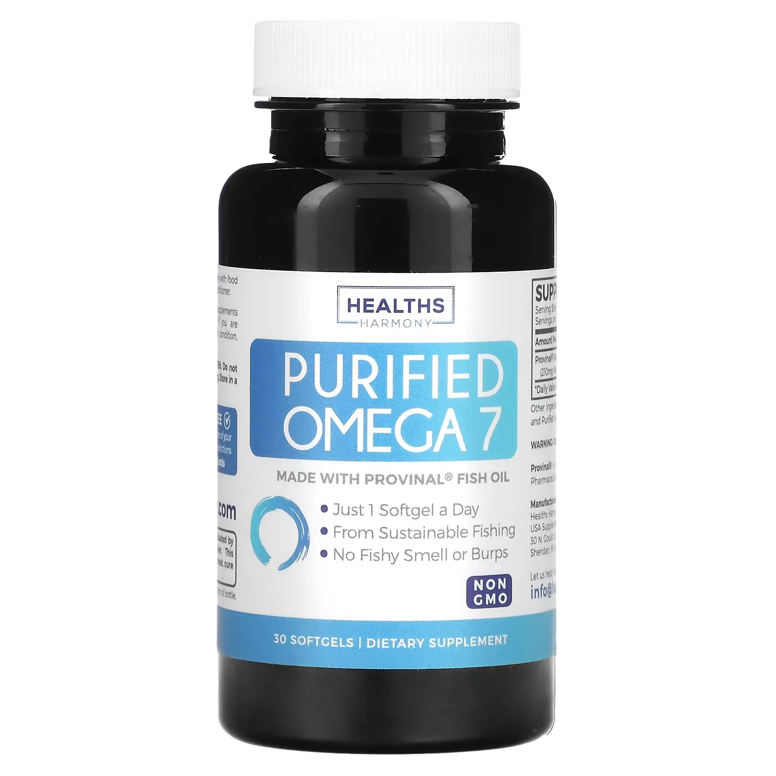 Purified Omega 7, 30 Softgels