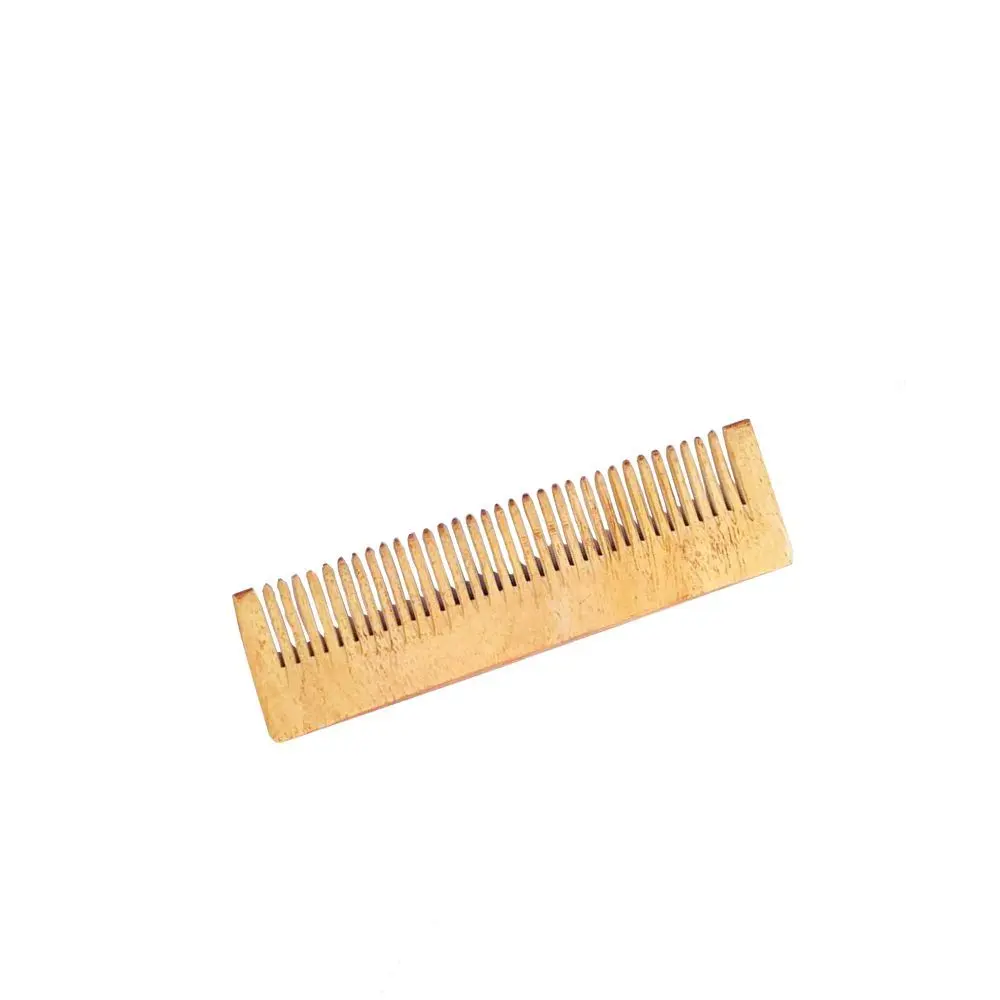 Frescia Neem Wood Wide Tooth Hair Comb - Rectangular design