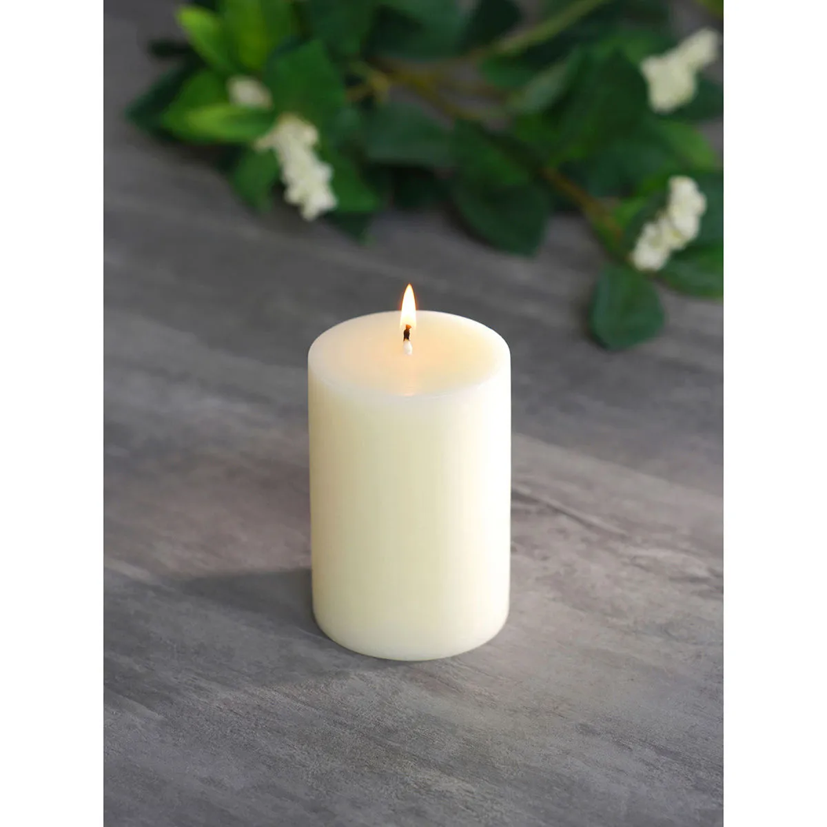 Pure Home + Living White Divine Pillar Candle Large (Set of 2)