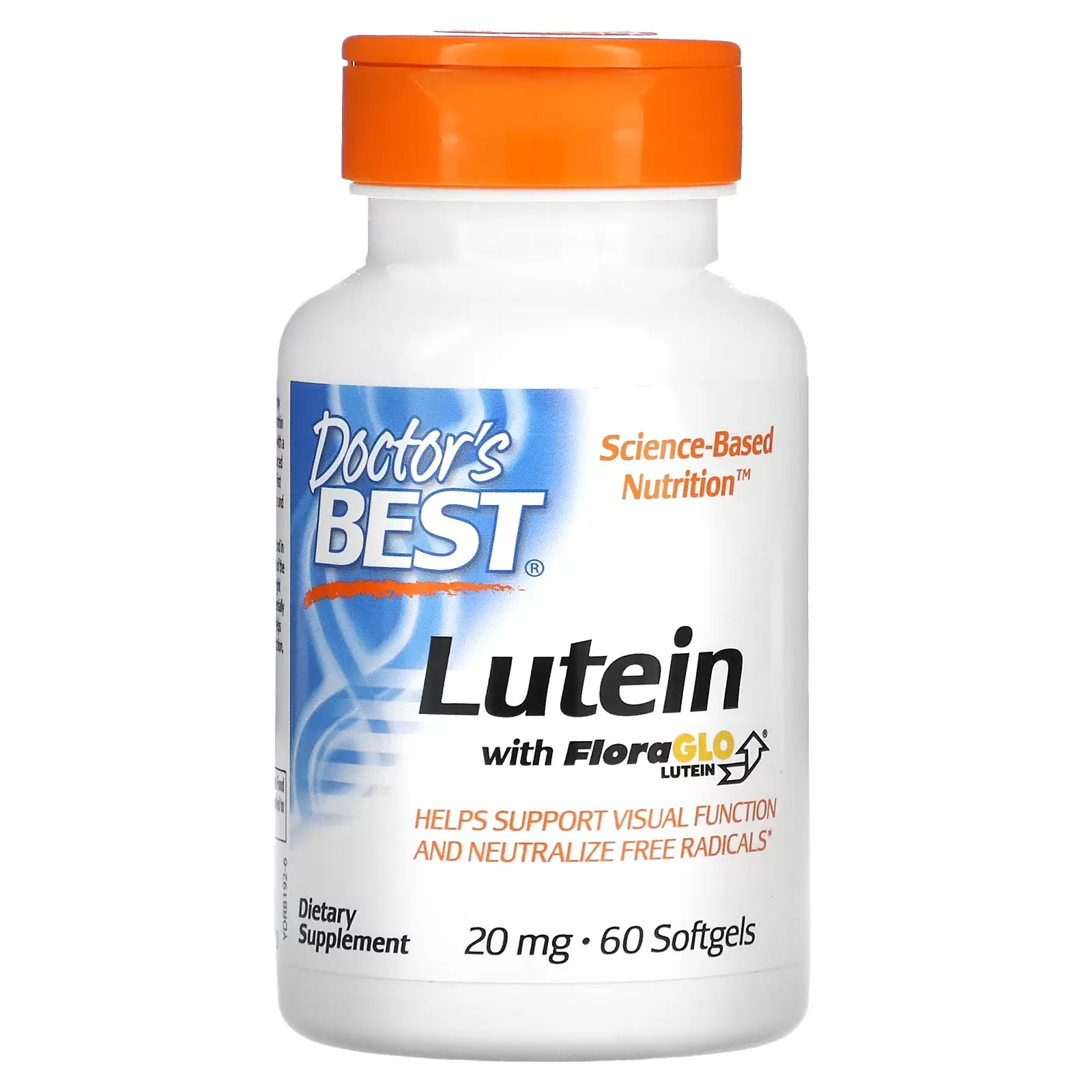 Lutein with FloraGlo Lutein, 20 mg, 60 Softgels