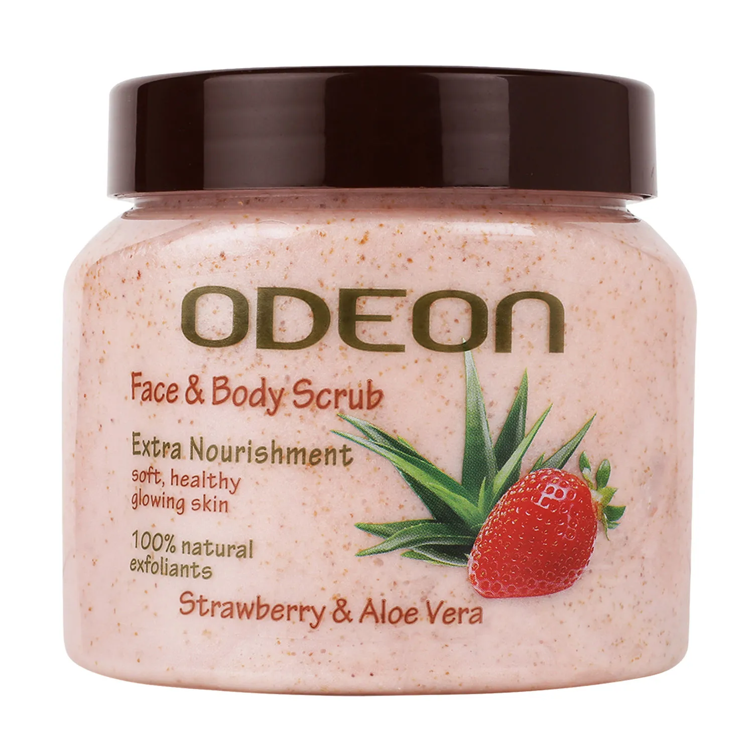 ODEON Extra Nourishment Strawberry & Aloe Vera Face and Body Scrub