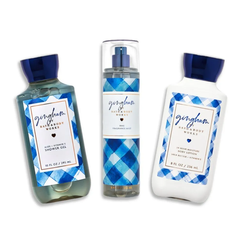 Bath & Body Works Gingham Shower Gel, Lotion & Mist