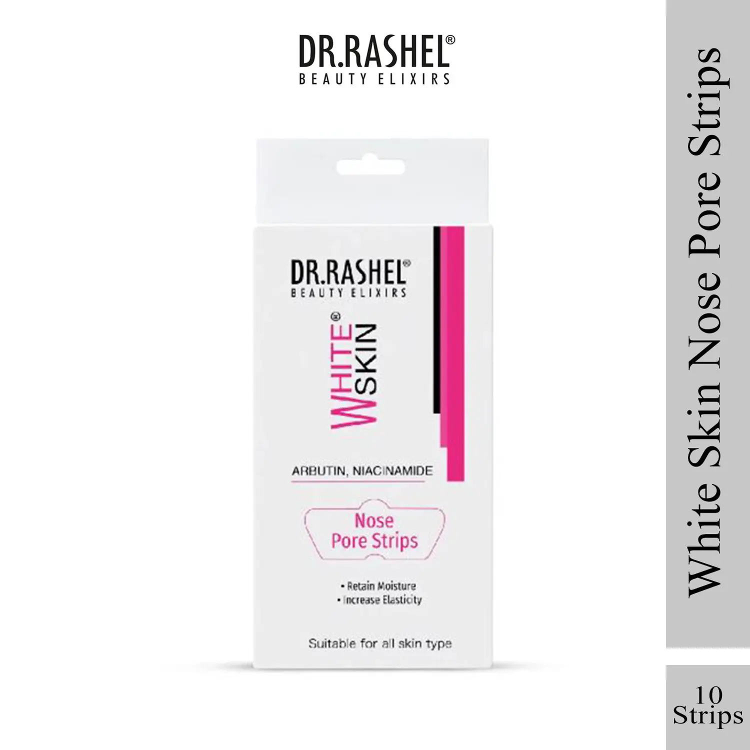 Dr.Rashel White Skin Nose Pore Strips With Arbutin & Niacinamide (10 Strips)