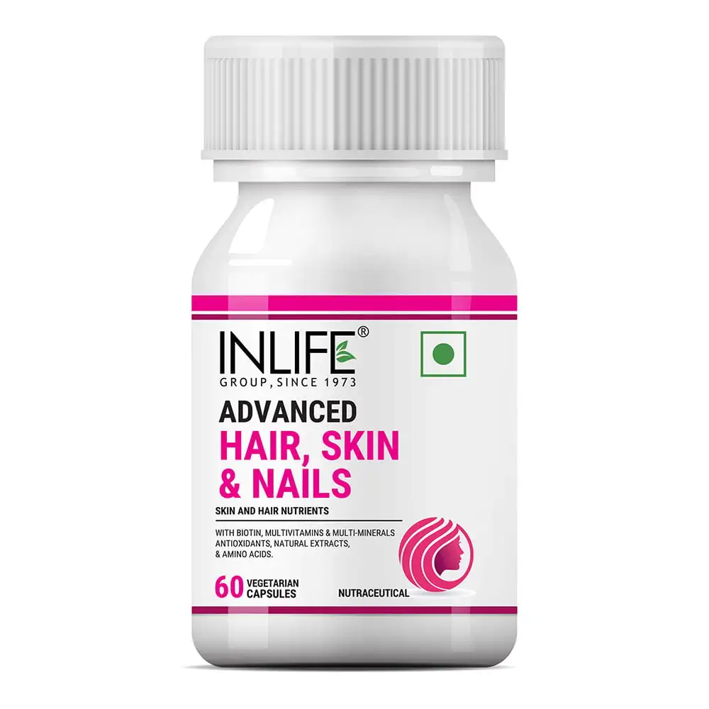 INLIFE Advanced Hair Skin & Nails,  60 capsules  Unflavoured