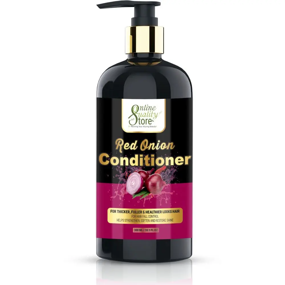 Online Quality Store Red Onion Hair Conditioner - 300 ml |Conditioner for Hairs |No Parabens, Mineral Oil, Silicones, Color {Onion_conditioner_1}