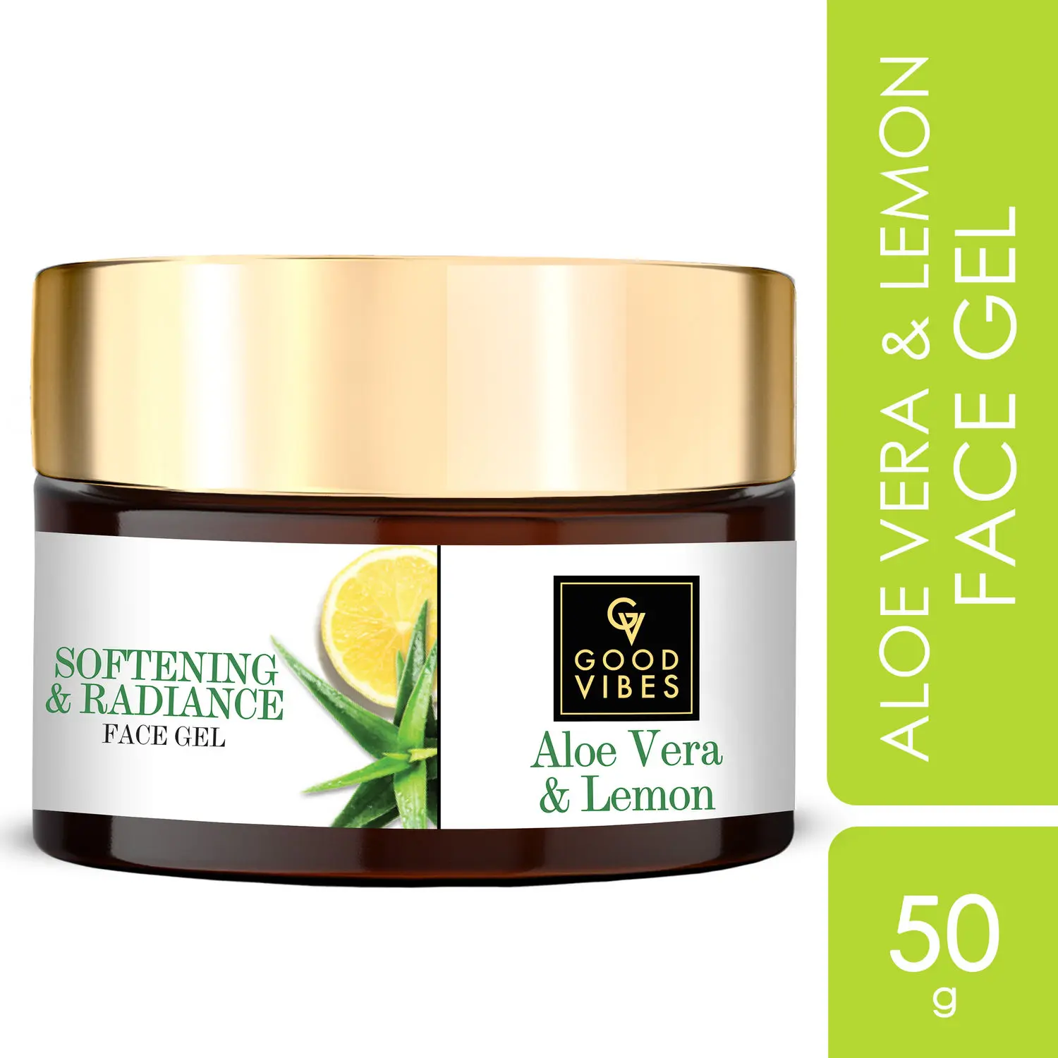 Good Vibes Softening + Radiance Gel - Aloe Vera + Lemon (50 gm)