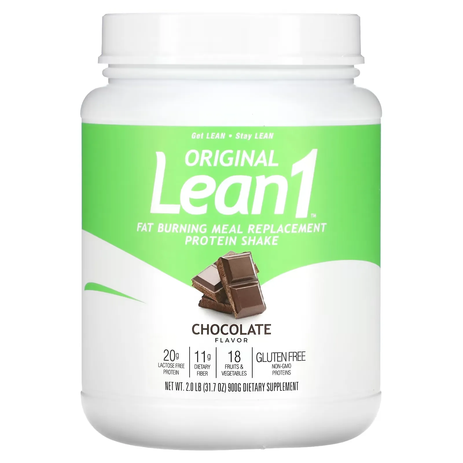 Original, Fat Burning Meal Replacement Protein Shake, Chocolate, 2 lb (900 g)