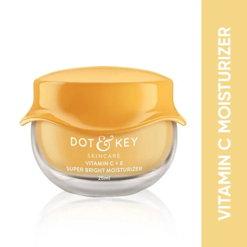 Dot & Key Vitamin C + E Super Bright Glow Moisturizer, Fades Pigmentation, and Dark Spots