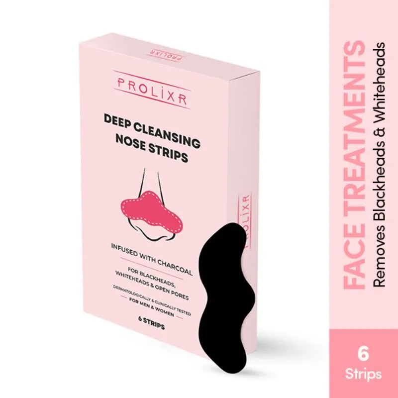 Prolixr Deep Cleansing Nose Strips - With Charcoal - 6 Strips