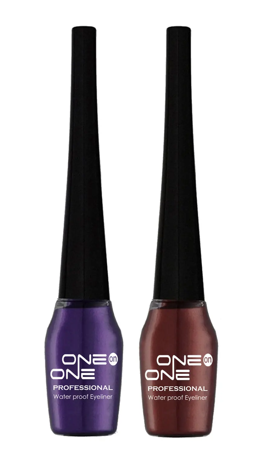 ONE on ONE Waterproof Eyeliner, Set of 2 (Purple and Brown)