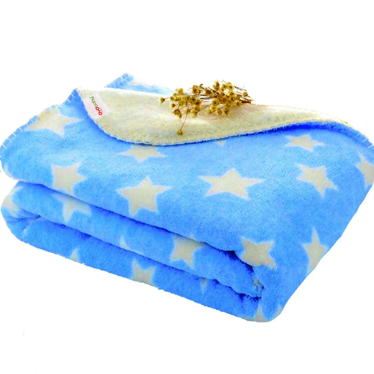 OYO BABY Star Blue Baby Blanket Wrapper cum Sleeping Bag / Baby Blanket / Blanket For Baby / Blanket