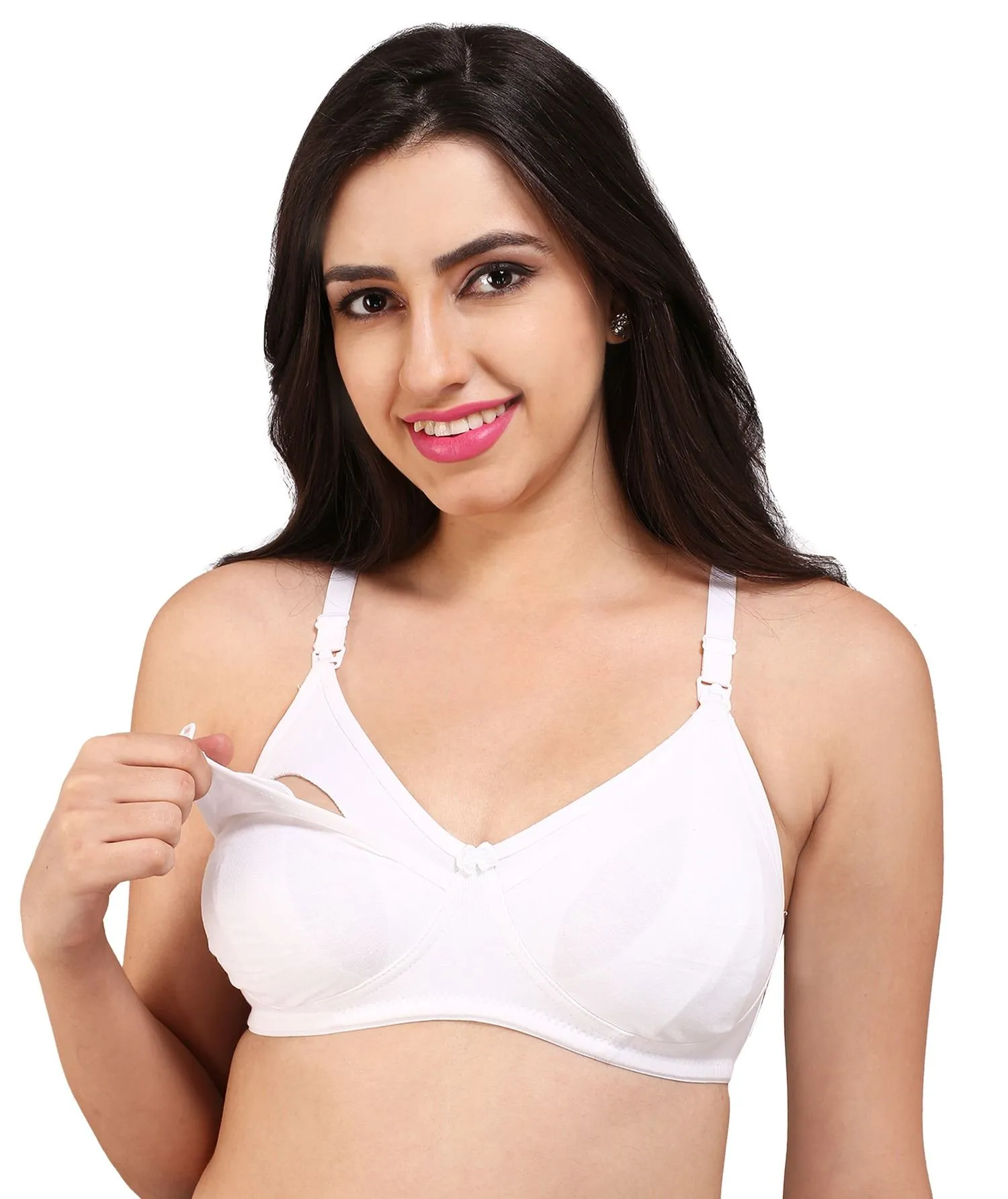 Bralux Women's Sangam White Color Maternity Bra (38C)