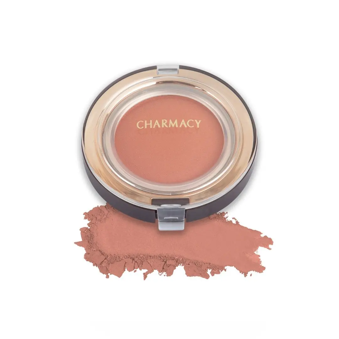 Charmacy Milano Cheek Enhancer (Brown 04) - 4 g, Light Weight, Blendable, Natural Look, Sunkissed Effect, Velvet Soft Pressed Powder, Smooth Application, Vegan, Cruelty -Free, Toxin-Free