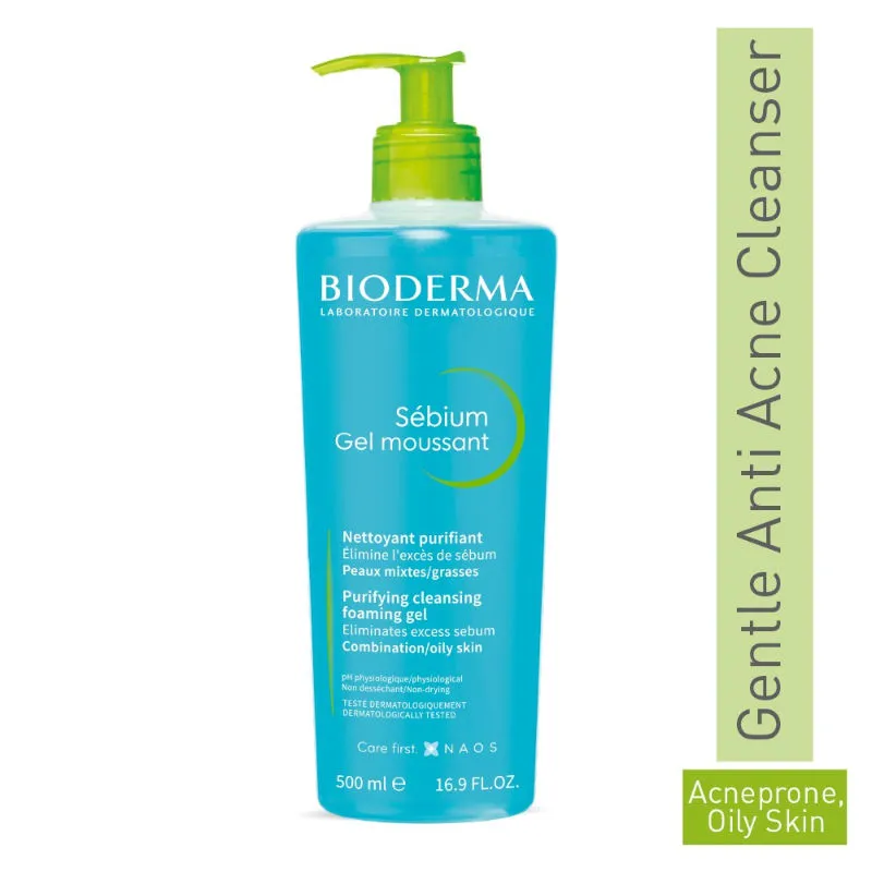 Bioderma Sebium Gel Moussant Purifying Cleansing Foaming Gel Combination To Oily Skin