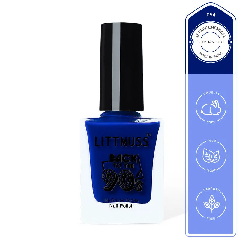 Littmuss Nail Polish Back To The 90'S Hi-Shine Gloss Nail Paint - Egyptian Blue - 054