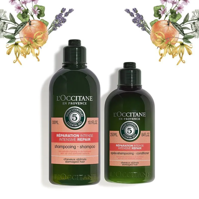 L'Occitane Damaged Hair Combo With Shampoo + Conditioner