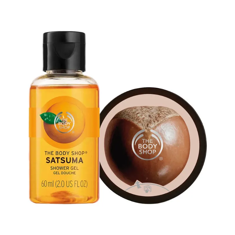 The Body Shop Satsuma Shower Gel & Shea Body Scrub