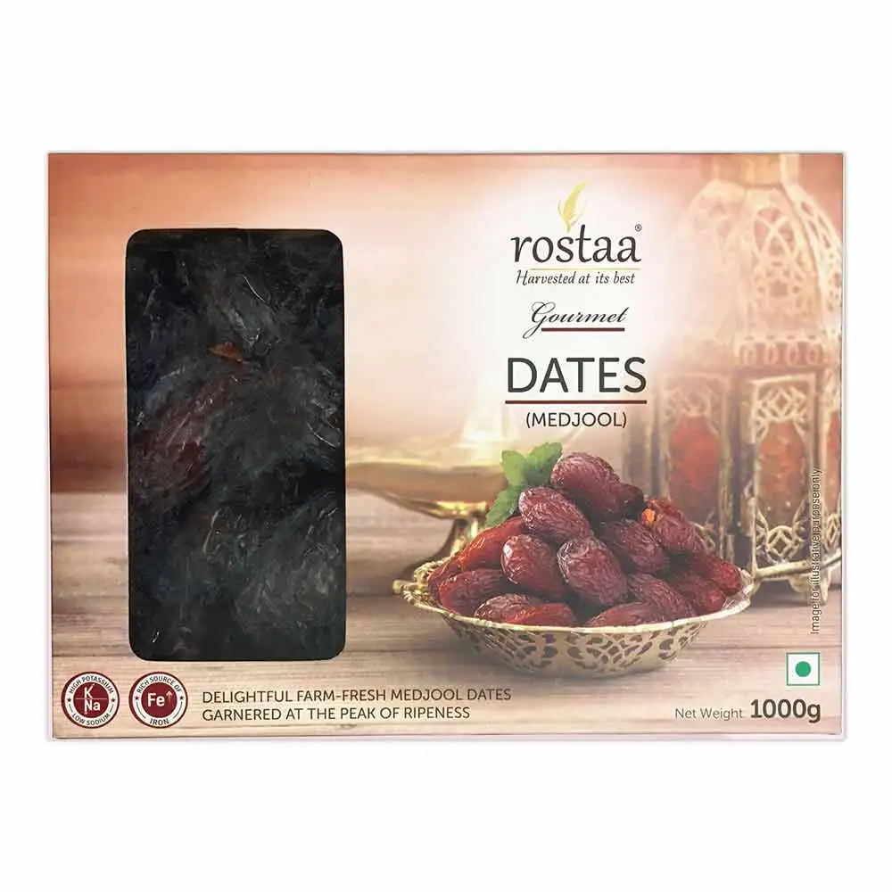 Rostaa Medjool Dates,  1 kg  Unflavoured