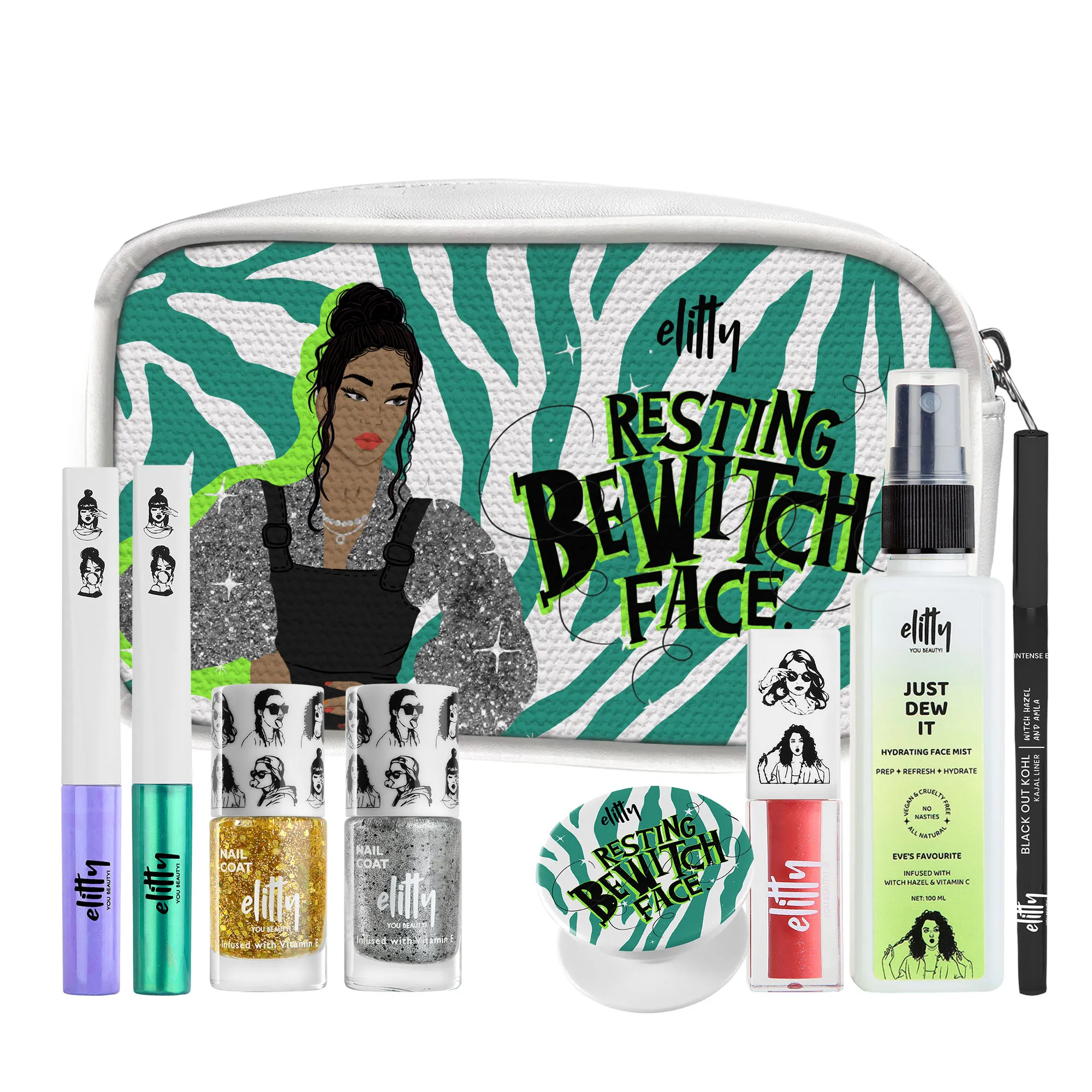 Elitty Resting Bewitch Kit- Complete Makeup Kit For Teens