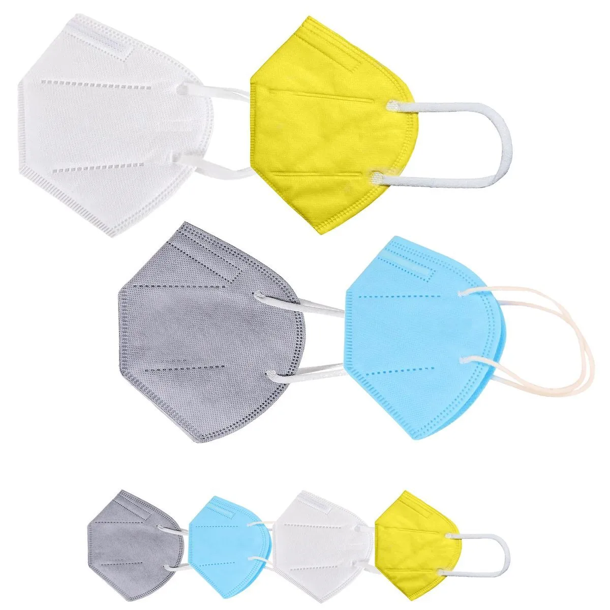 Fabula Pack of 8 Kn95/N95 Anti-Pollution Reusable 5-Layer Mask