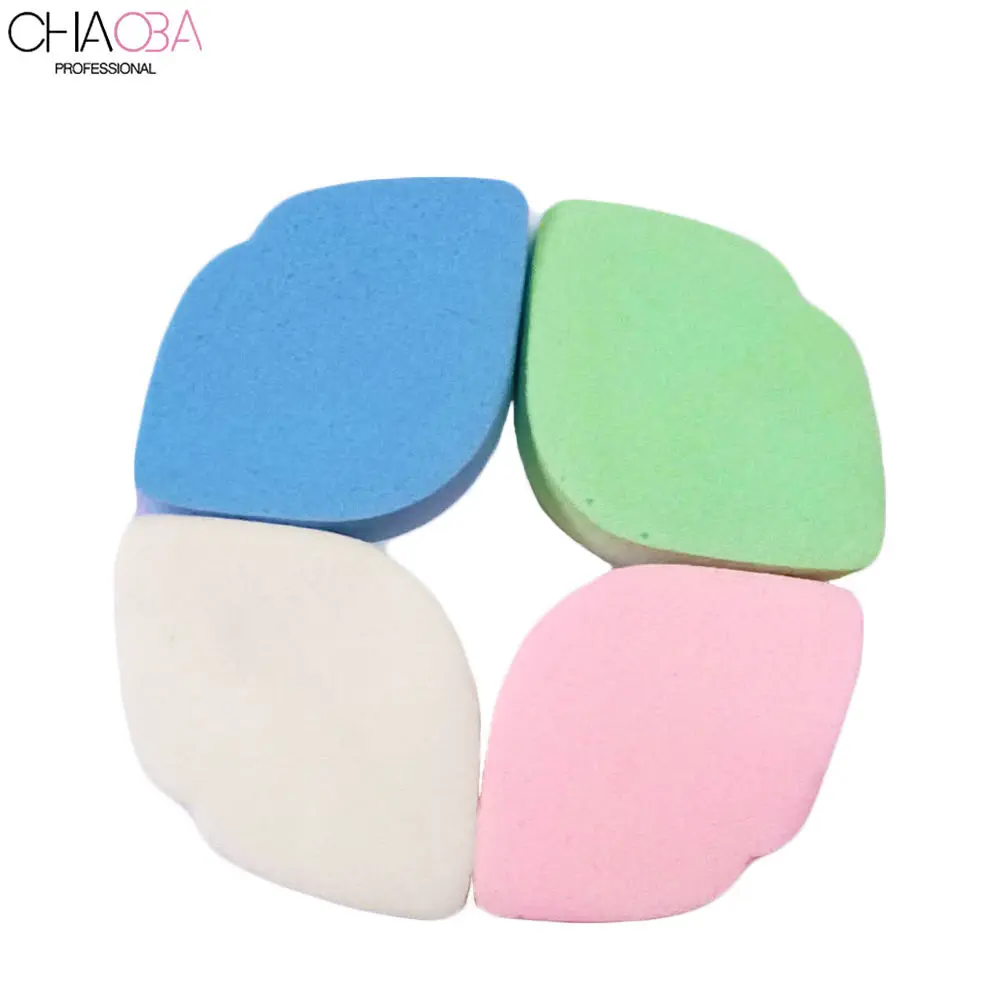 Chaoba Professional Makeup Sponge Lip Shapped 4Pcs (Color May Vary)