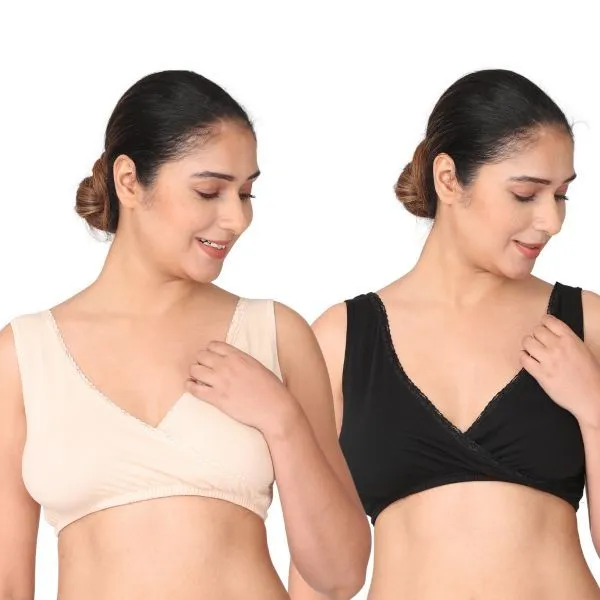 Morph Maternity Pack Of 2 Sleep Nursing Bras - Multi-Color